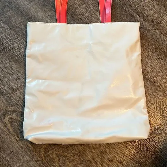 Princess Vera Wang Mermaid Scale Shoulder Tote Bag Pink White Hearts - Picture 6 of 9